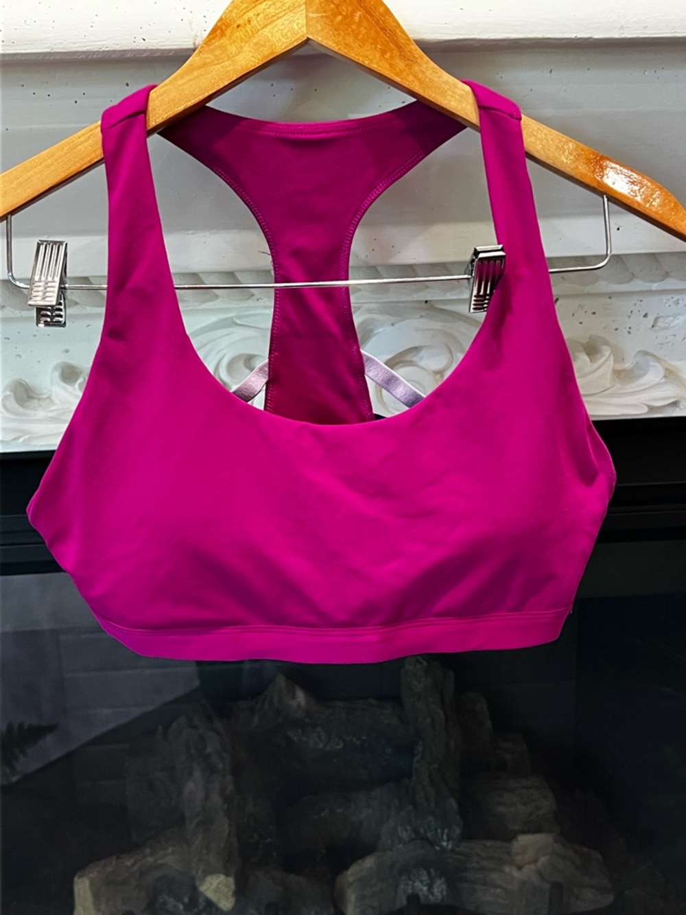 Fabletics Bright Magenta Racerback Sports Bra